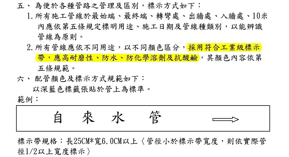 廠內要做5S稽核，主管叫我把整廠的管線標示換新，我該怎麼辦？